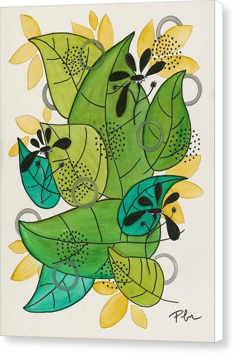 Green Leaf other side Fine Art Print - Canvas Print