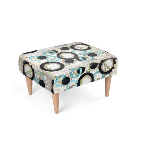 Modern Foot Stool Blue