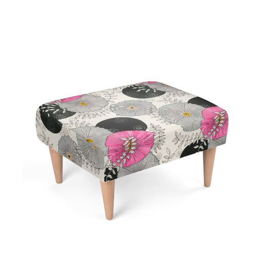 Modern Foot Stool Pink