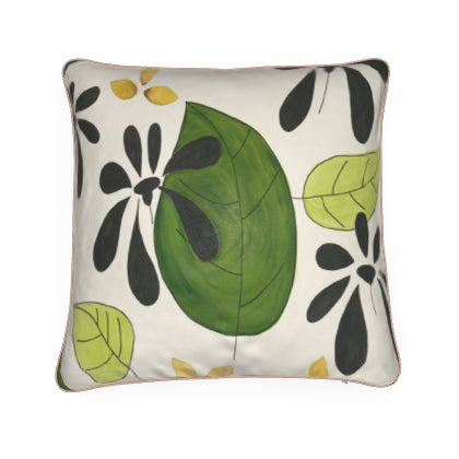 Modern Green Botanical Pillow