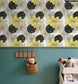 Modern Yellow Flora Wallpaper