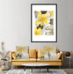 Modern Yellow Flora Pillow