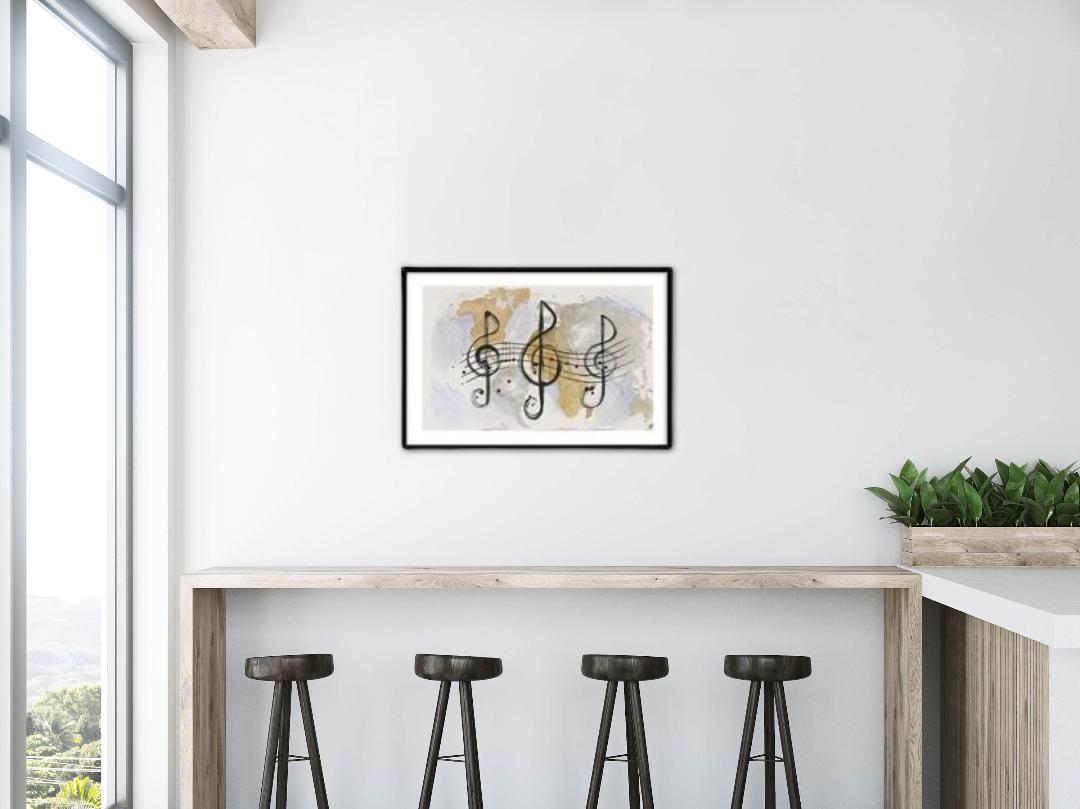 Modern Music Framed Print