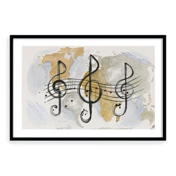 Modern Music Framed Print