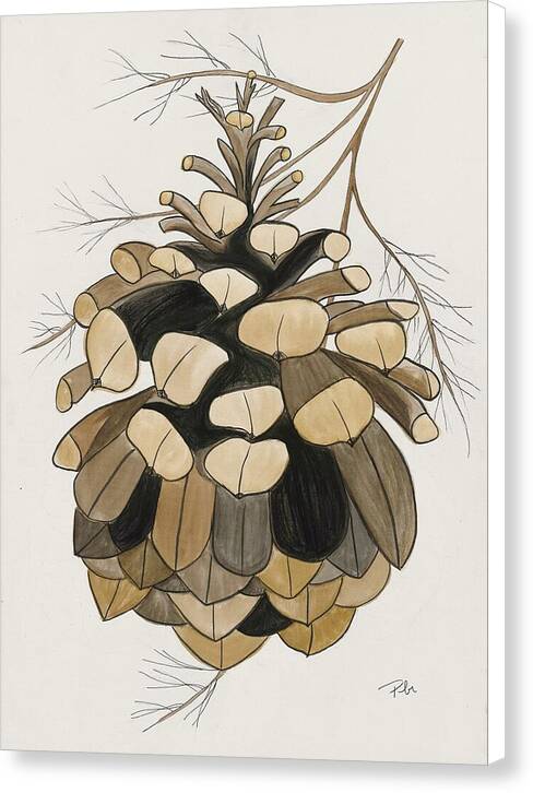 Colorado Fat Pine Cone Fine Art Print - Canvas Print