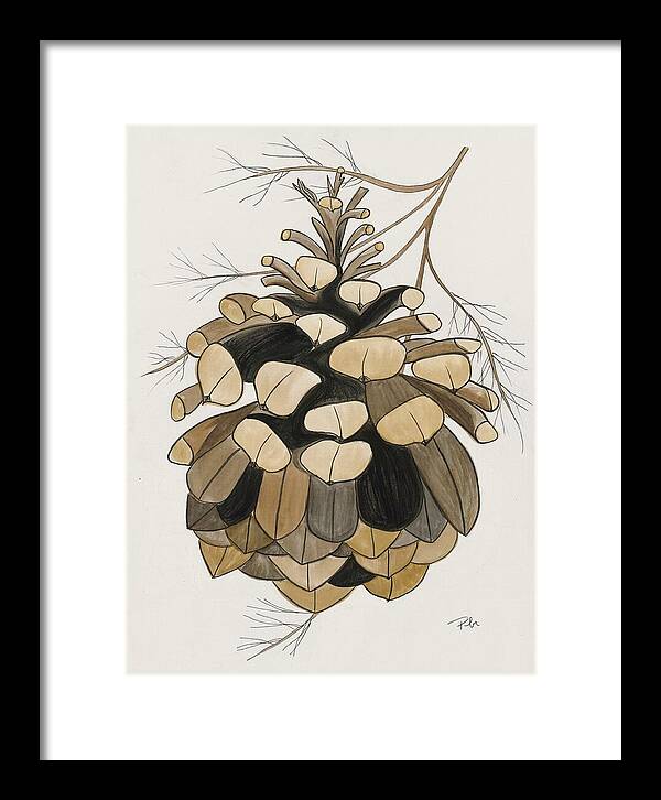 Colorado Fat Pine Cone Fine Art Print - Framed Print