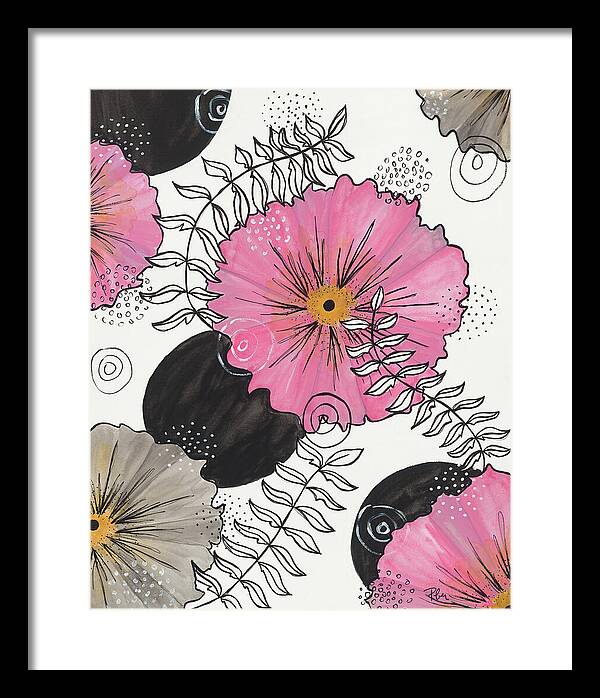 Pink Floral Fine Art Print - Framed Print