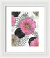 Pink Floral Fine Art Print - Framed Print