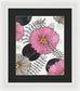 Pink Floral Fine Art Print - Framed Print