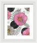 Pink Floral Fine Art Print - Framed Print