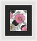 Pink Floral Fine Art Print - Framed Print