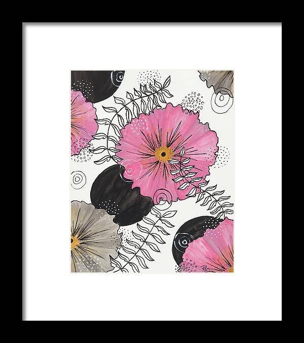 Pink Floral Fine Art Print - Framed Print