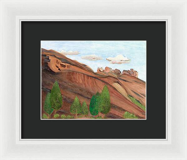 Red Rocks Colorado Fine Art Print - Framed Print