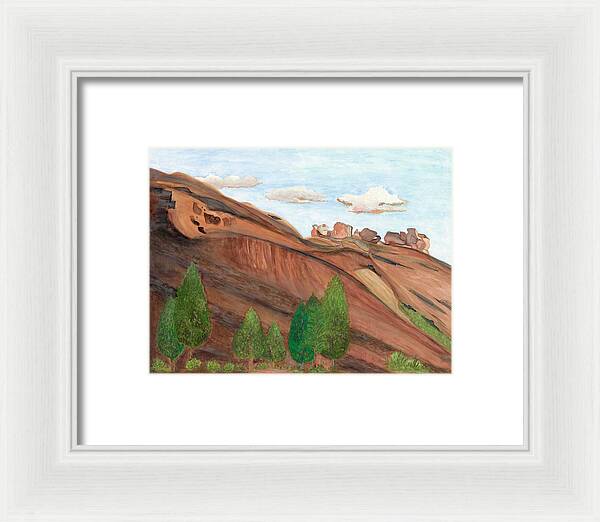 Red Rocks Colorado Fine Art Print - Framed Print