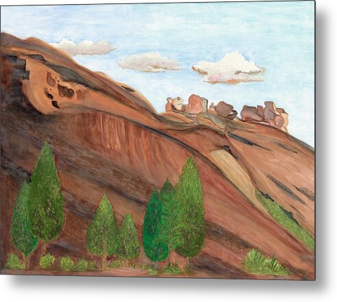 Red Rocks Colorado Fine Art Print - Metal Print