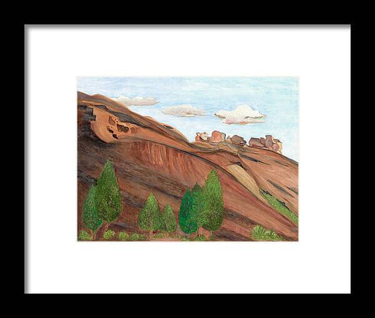 Red Rocks Colorado Fine Art Print - Framed Print