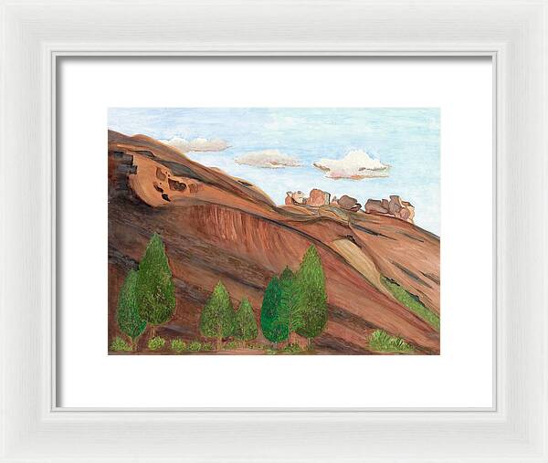 Red Rocks Colorado Fine Art Print - Framed Print