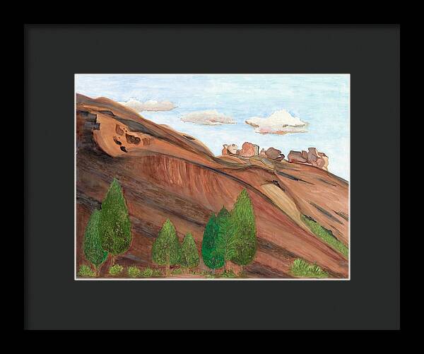 Red Rocks Colorado Fine Art Print - Framed Print