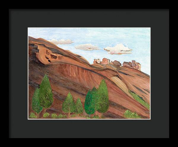 Red Rocks Colorado Fine Art Print - Framed Print