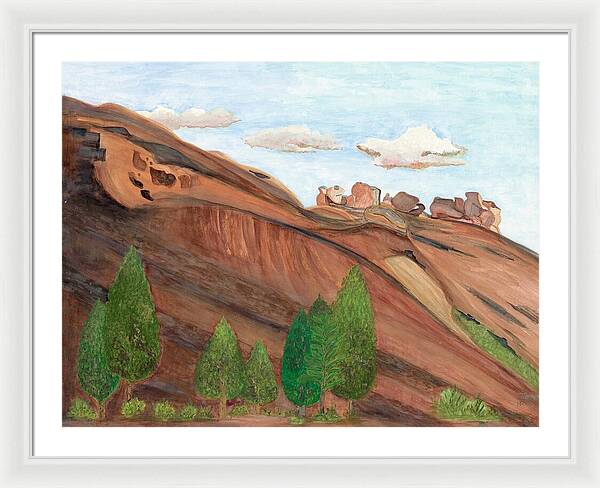 Red Rocks Colorado Fine Art Print - Framed Print