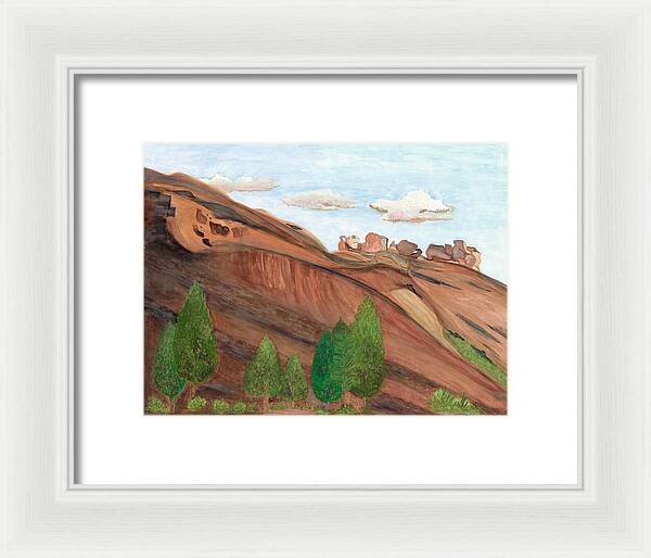 Red Rocks Colorado Fine Art Print - Framed Print