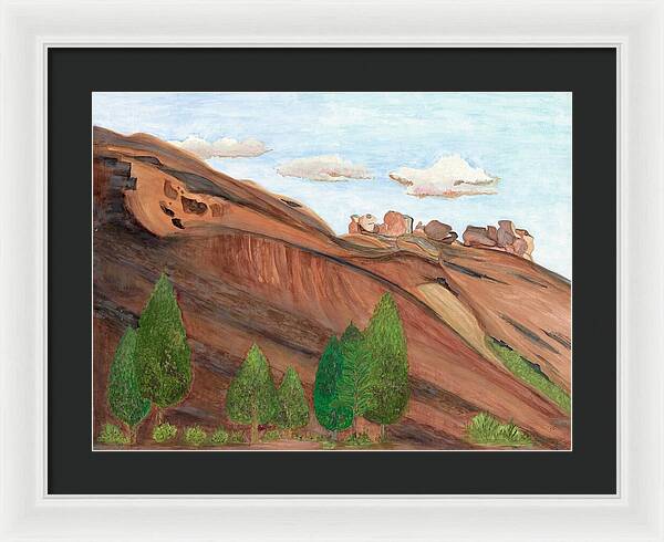 Red Rocks Colorado Fine Art Print - Framed Print