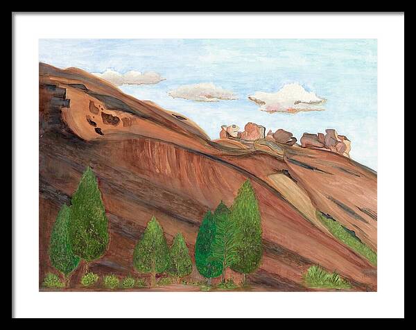 Red Rocks Colorado Fine Art Print - Framed Print