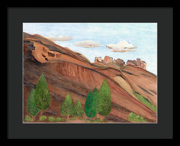 Red Rocks Colorado Fine Art Print - Framed Print