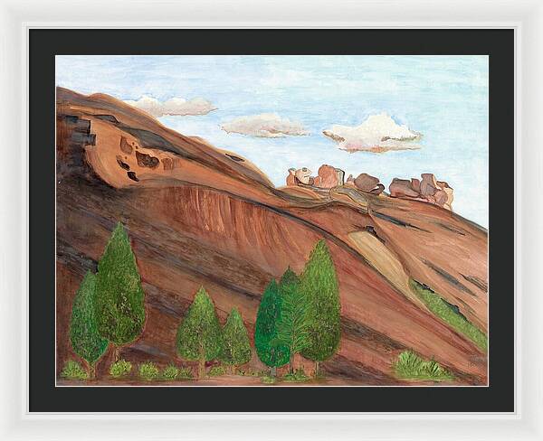 Red Rocks Colorado Fine Art Print - Framed Print