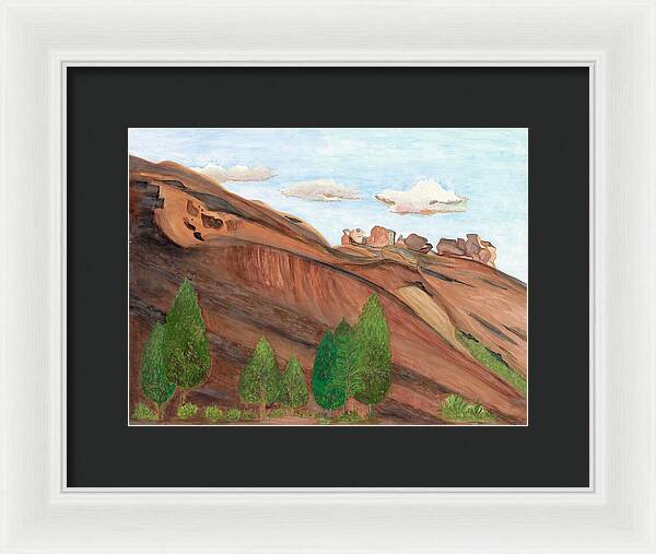 Red Rocks Colorado Fine Art Print - Framed Print