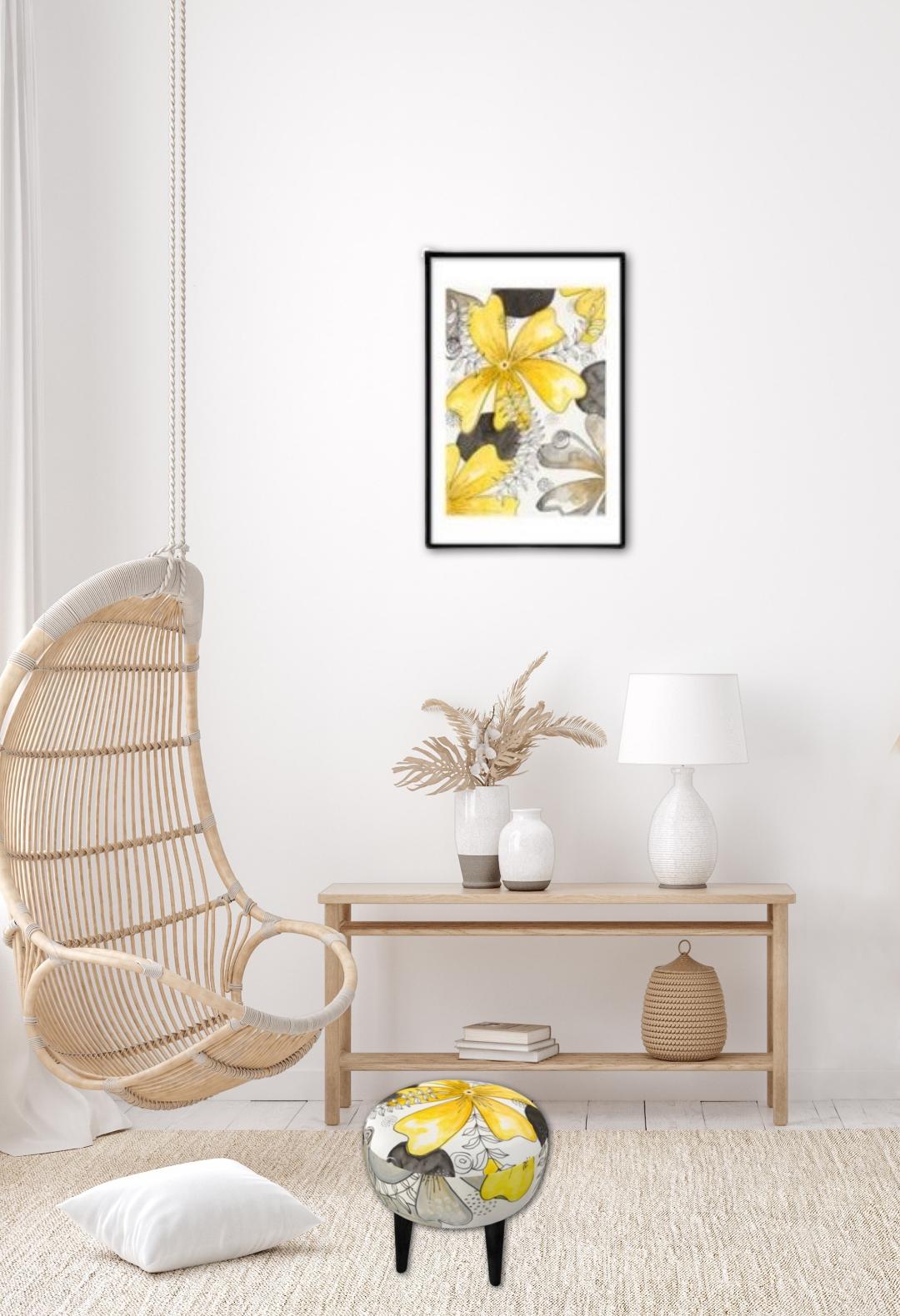 Modern Yellow Stool